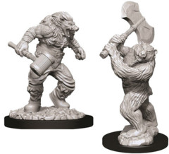 Nolzur's Marvelous Miniatures - Wereboar & Werebear (73715)